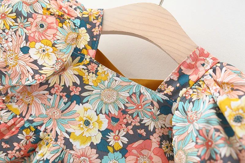 Vestido de princesa floral para niña – Manga corta verano - imagen 3