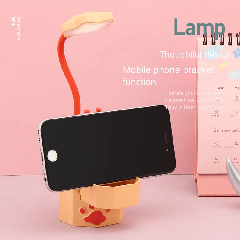 Lámpara LED escritorio infantil – Forma animal regulable y plegable - imagen 5