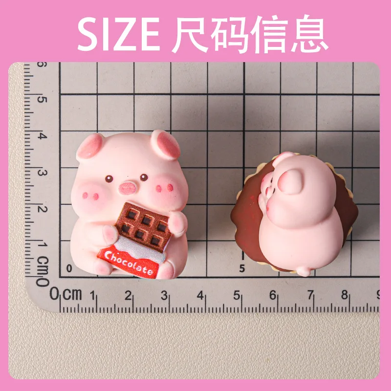 Figuras cerdo chocolate mini para adornos de escritorio y regalos