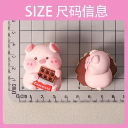 Figuras cerdo chocolate mini para adornos de escritorio y regalos