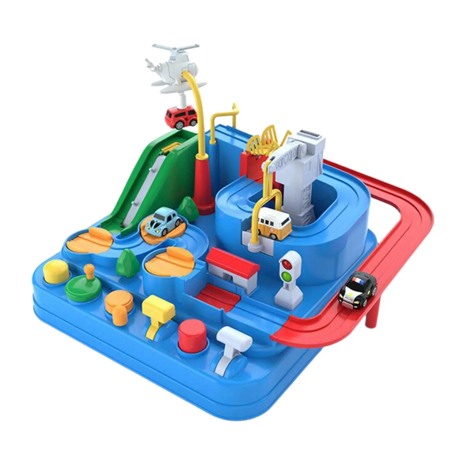 Coche de carreras infantil con circuito educativo de juguete - imagen 3