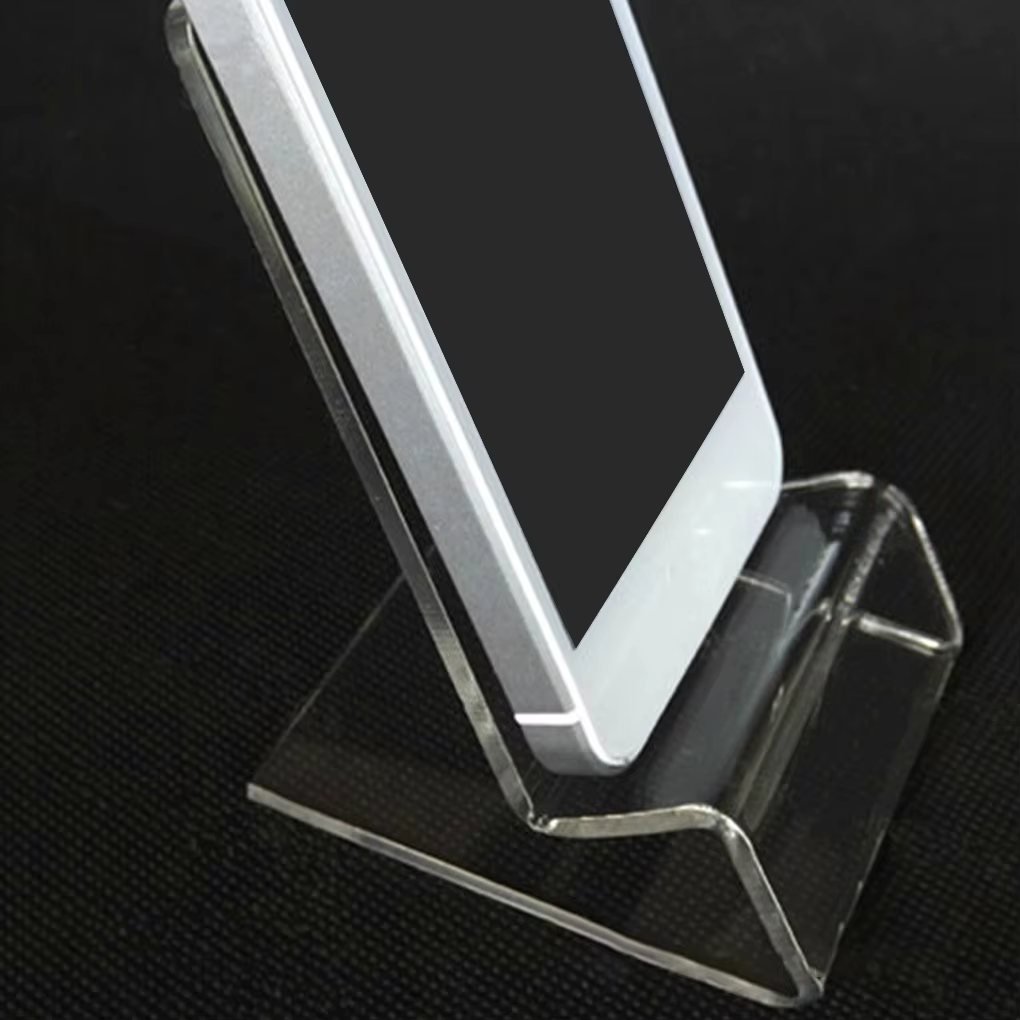 Soporte para móvil de acrílico transparente, mini de mesa - imagen 3