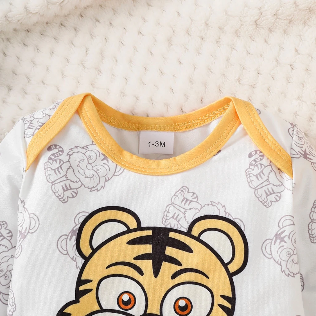 Mono bebé manga larga estampado tigre para recién nacido - imagen 4
