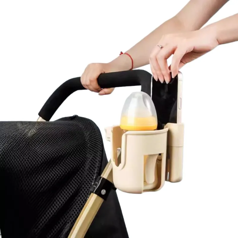 Portavasos universal para cochecito soporte móvil organizador 2 en 1 - imagen 2
