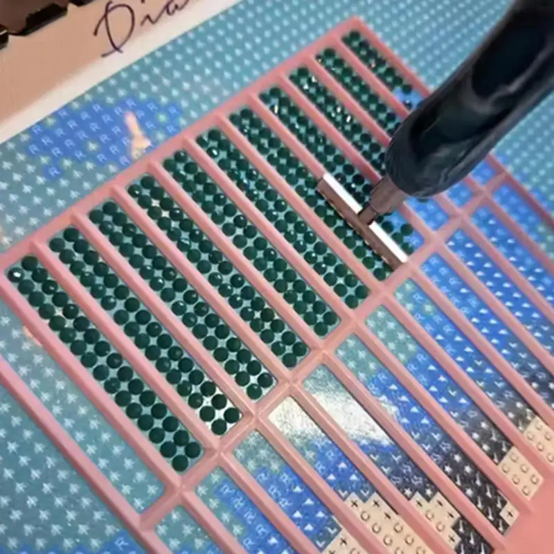 Regla antideslizante para arte de diamantes con rejilla texturizada - imagen 4