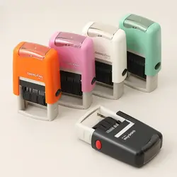 Sello automático de fecha autoentintable con rueda ajustable
