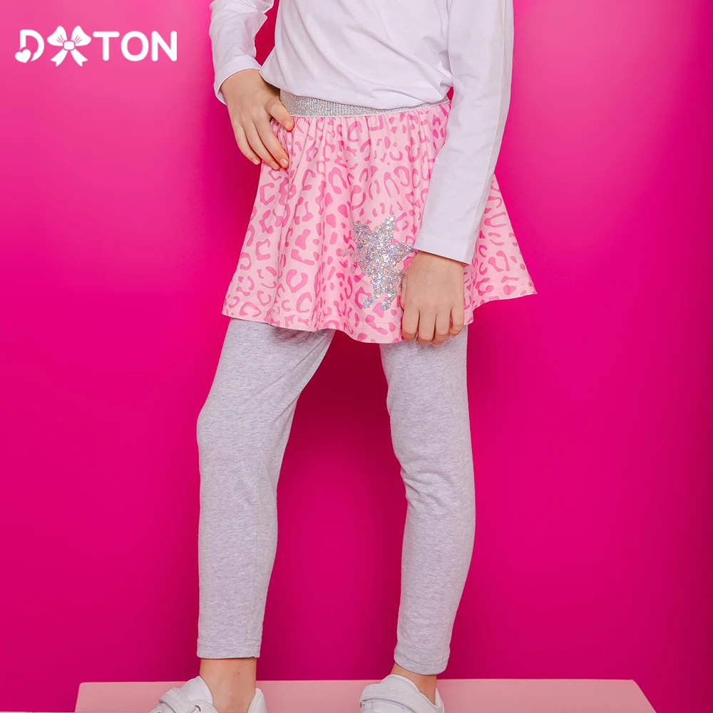 DXTON Mallas de unicornio con falda y lentejuelas para niña