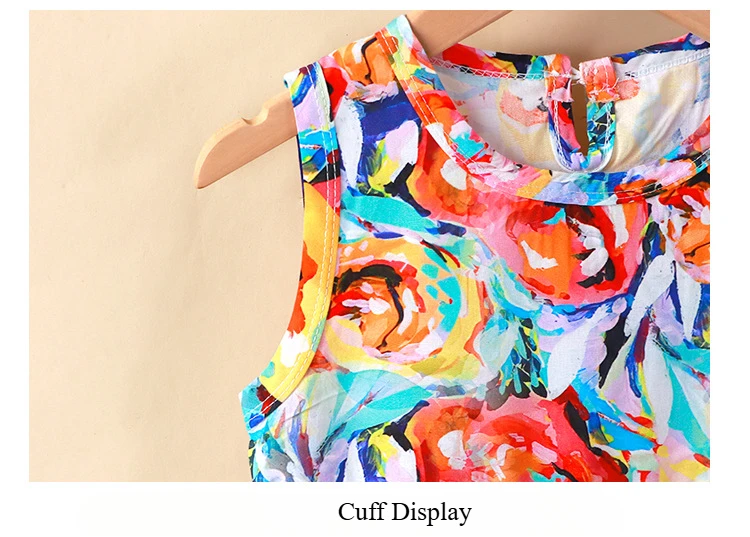 Vestido chaleco niña con grafiti para uso diario
