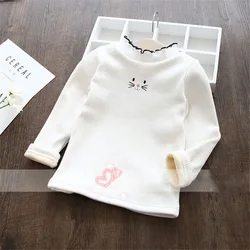 Suéter terciopelo grueso cálido para invierno en niños y niñas
