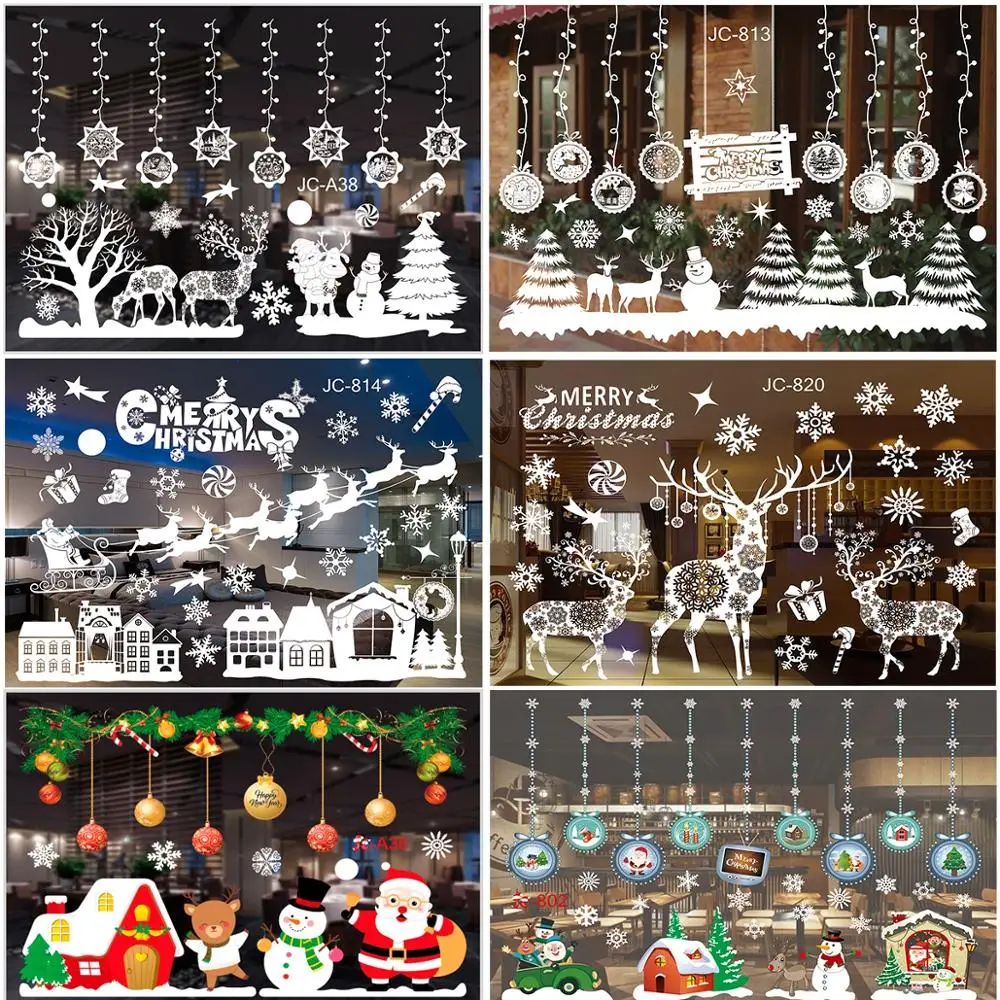 Pegatinas infantiles de Navidad para paredes y ventanas - imagen 2