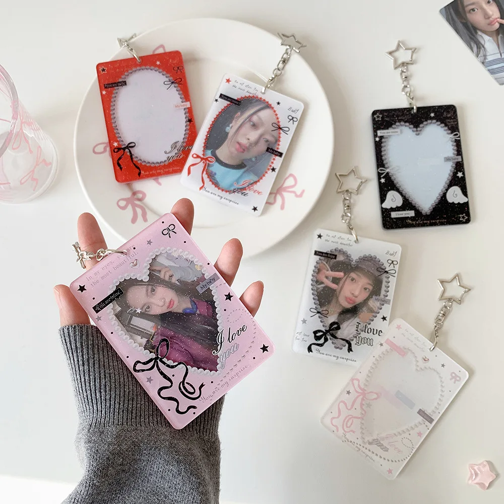 Porta tarjetas infantil con colgante de corazón hueco para fotos - imagen 5