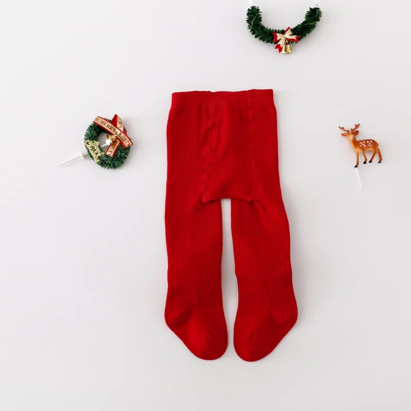 Medias de Navidad para bebé recién nacido de algodón con alces - imagen 4