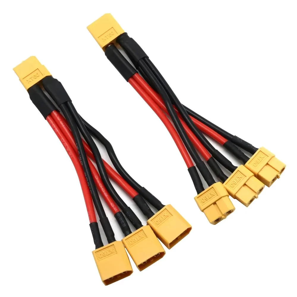 Conector paralelo XT60 para batería RC – Cable extensión 10 cm 14 AWG