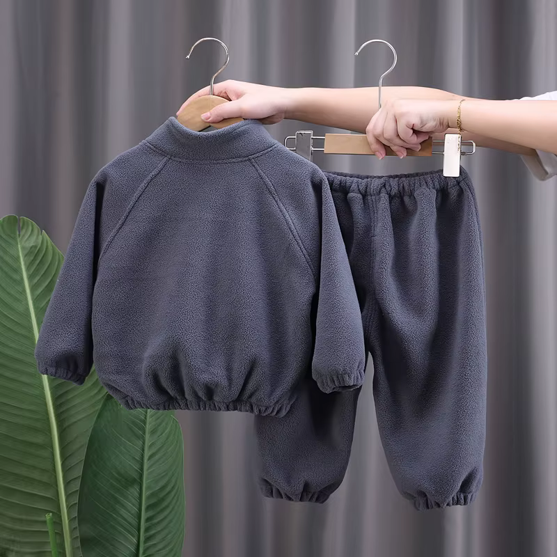Conjunto acolchado infantil unisex: abrigo y pantalón oso - imagen 3