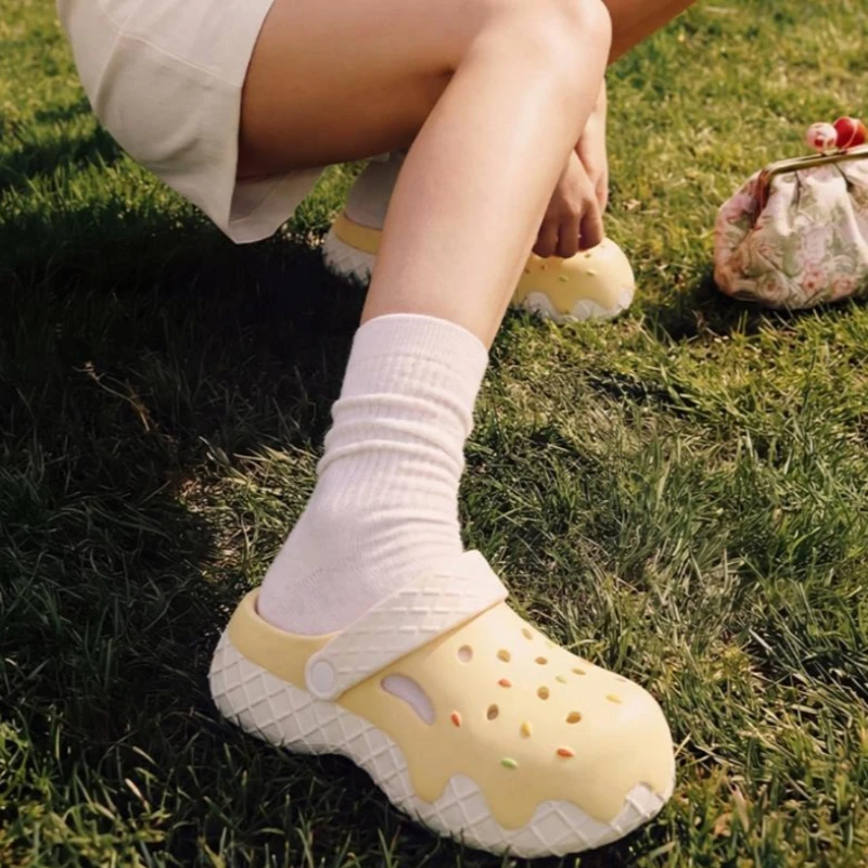 Sandalias de plataforma de verano con suela gruesa estilo helado - imagen 5