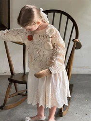Jersey floral de punto con cuello redondo para niño – Primavera/Verano