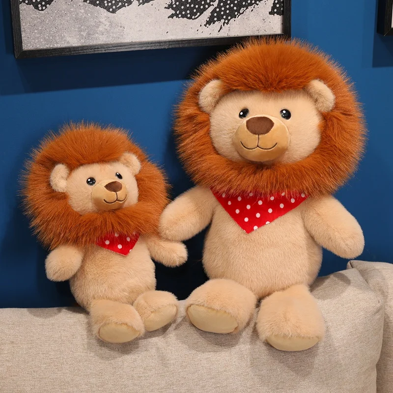 Peluche decorativo de león kawaii