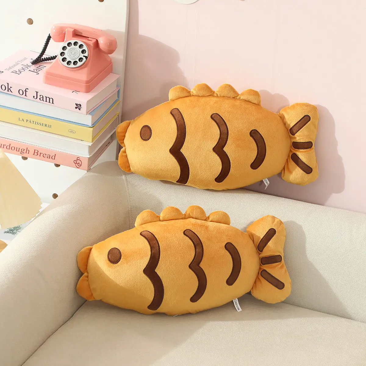 Almohada de felpa pez pargo amarillo estilo taiyaki - imagen 2