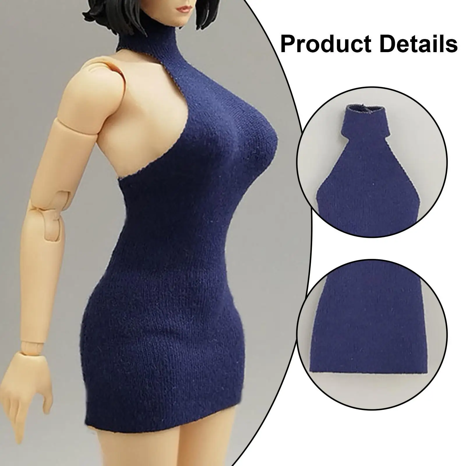 Vestido elegante informal para niña de muñecas y figuras de acción - imagen 5