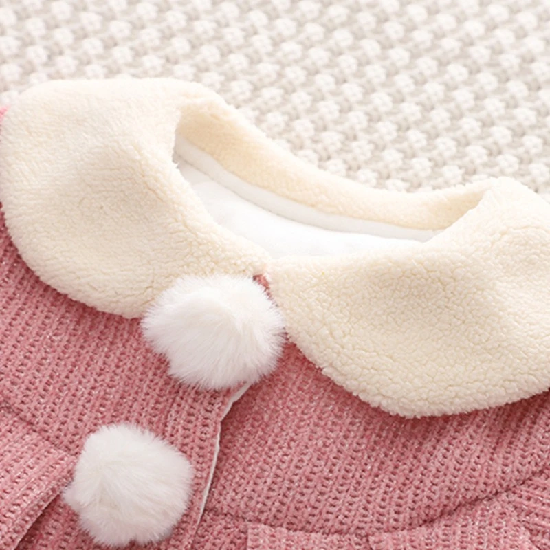 Pelele de chenilla con cuello polar para recién nacido - imagen 5