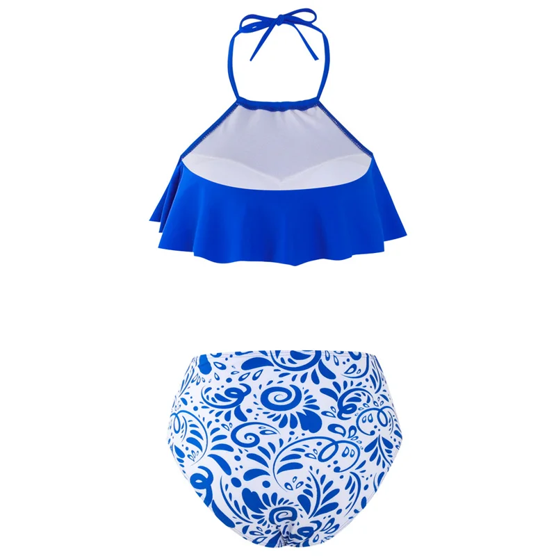 Conjunto bikini madre e hija con volantes – Trajes de verano para playa - imagen 4