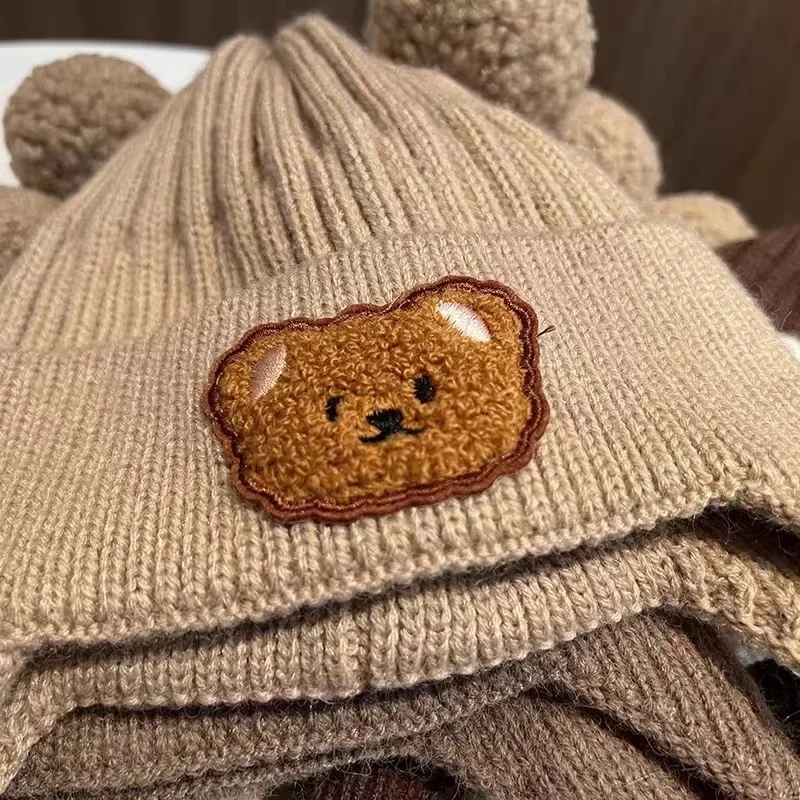 Gorro de lana con protección auditiva para bebé - imagen 3