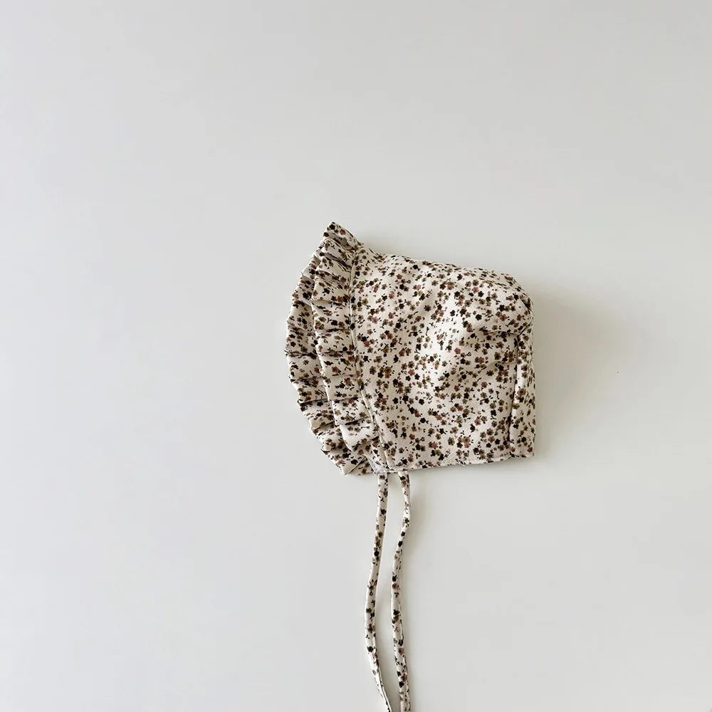 Gorro de sol floral para bebé con protección auditiva - imagen 5