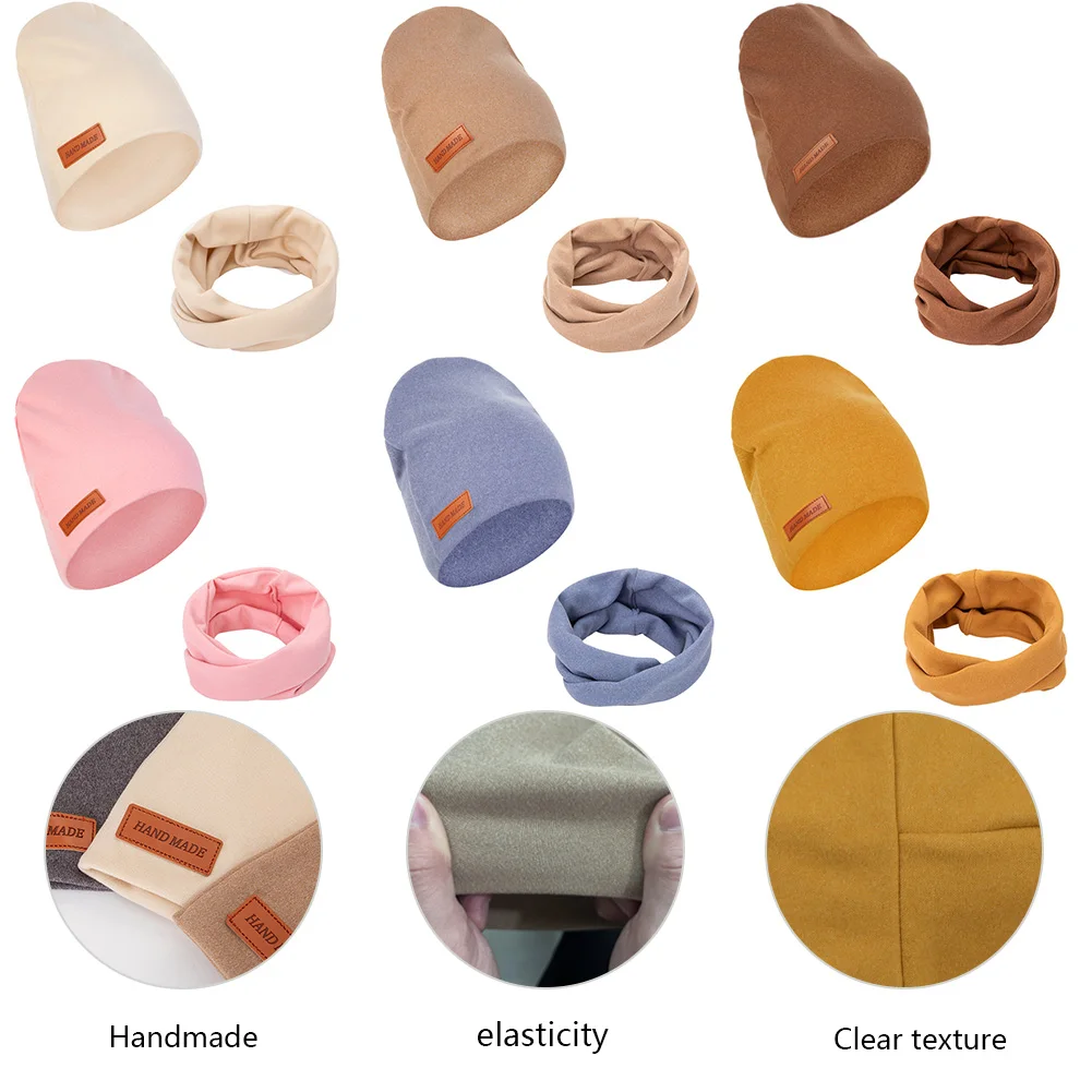 Gorro turbante de Cachemira sintética para bebé – Doble capa - imagen 4