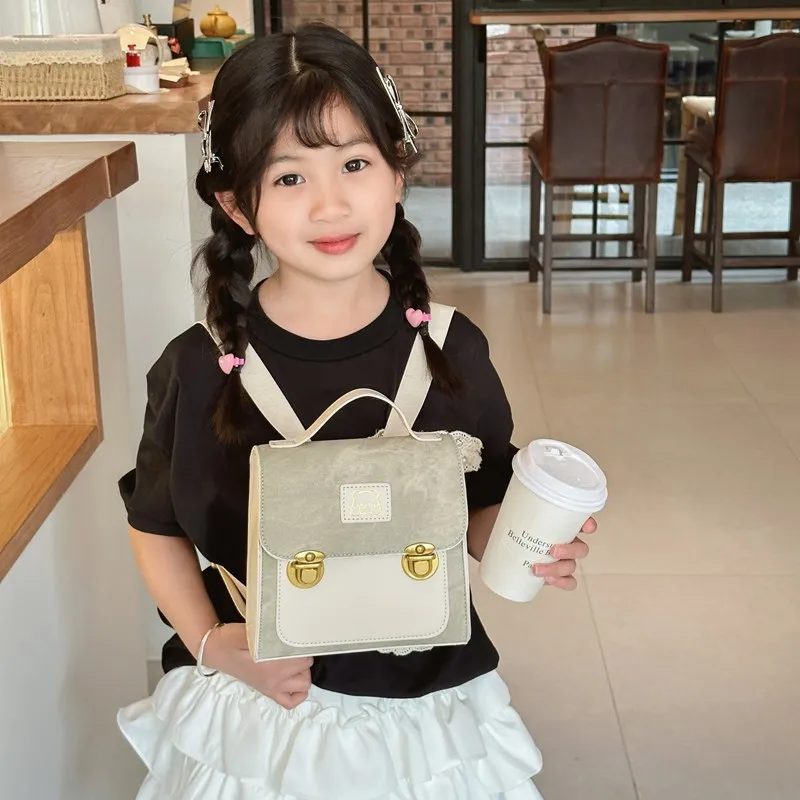 Mochila escolar infantil portátil con asa bandolera para viajes - imagen 4