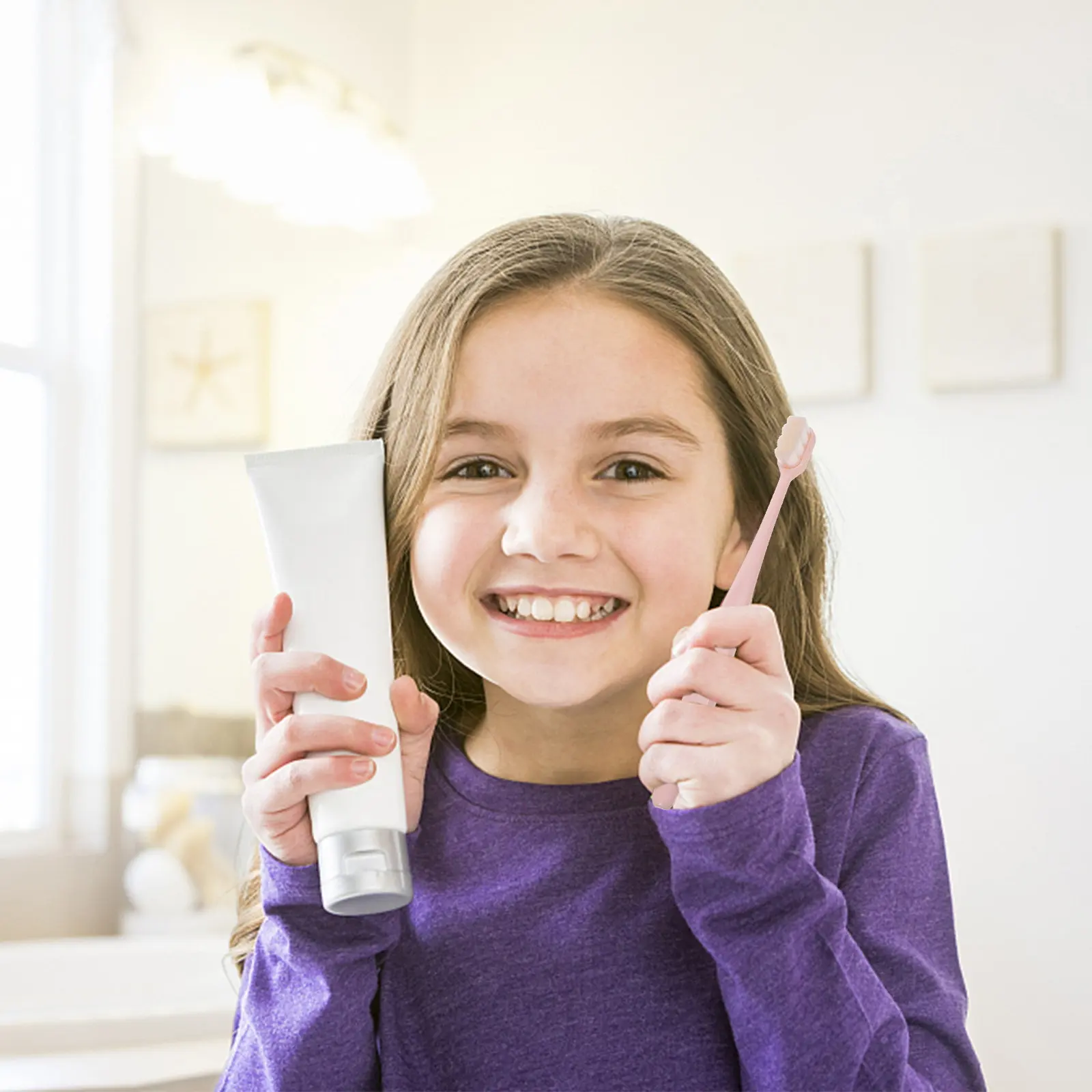 Cepillo de dientes cerdas suaves, cabezal para niños y adultos - imagen 5