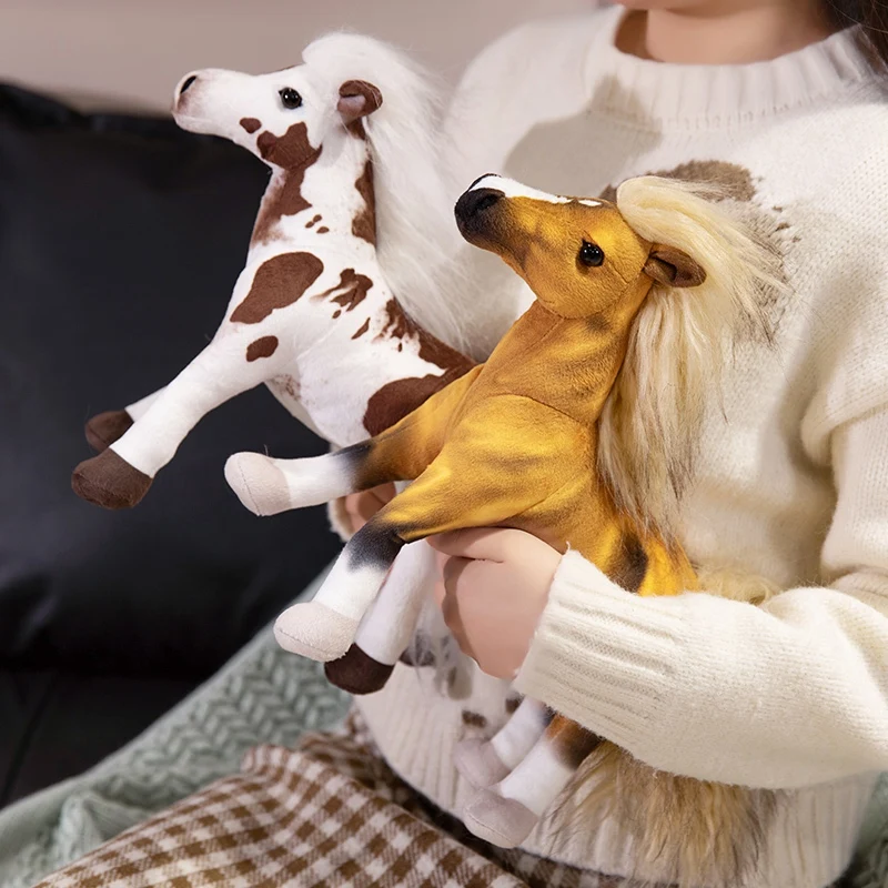 Peluche caballo suave para niños, cojín de regalo de cumpleaños - imagen 2