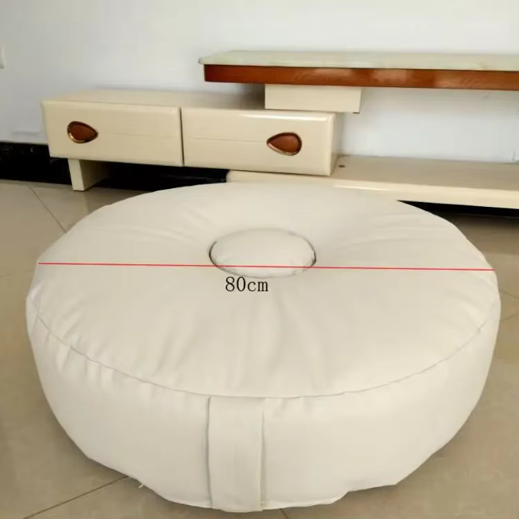 Estante para bolsas de frijoles visto de frente