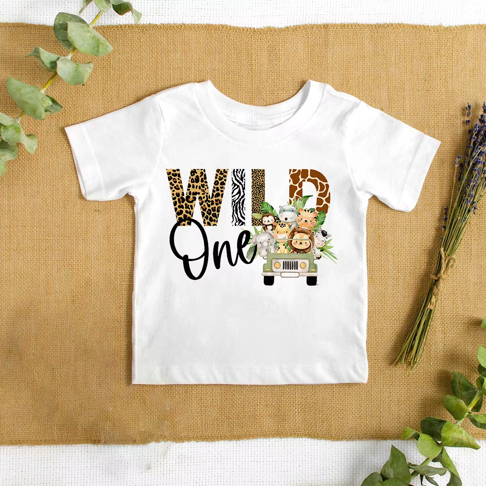 Camiseta Safari de cumpleaños para niños y niñas – Manga corta - imagen 5