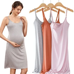 Camisón de lactancia sin mangas para maternidad – ropa del hogar