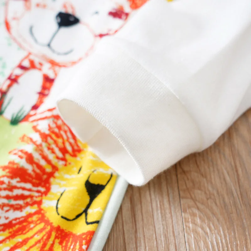 Pelele recién nacido de manga larga con estampado animal para bebé - imagen 3