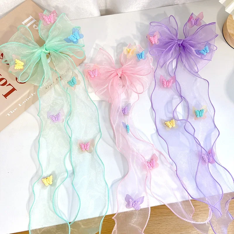 Horquilla lazo mariposa para niña – Estilo princesa - imagen 5