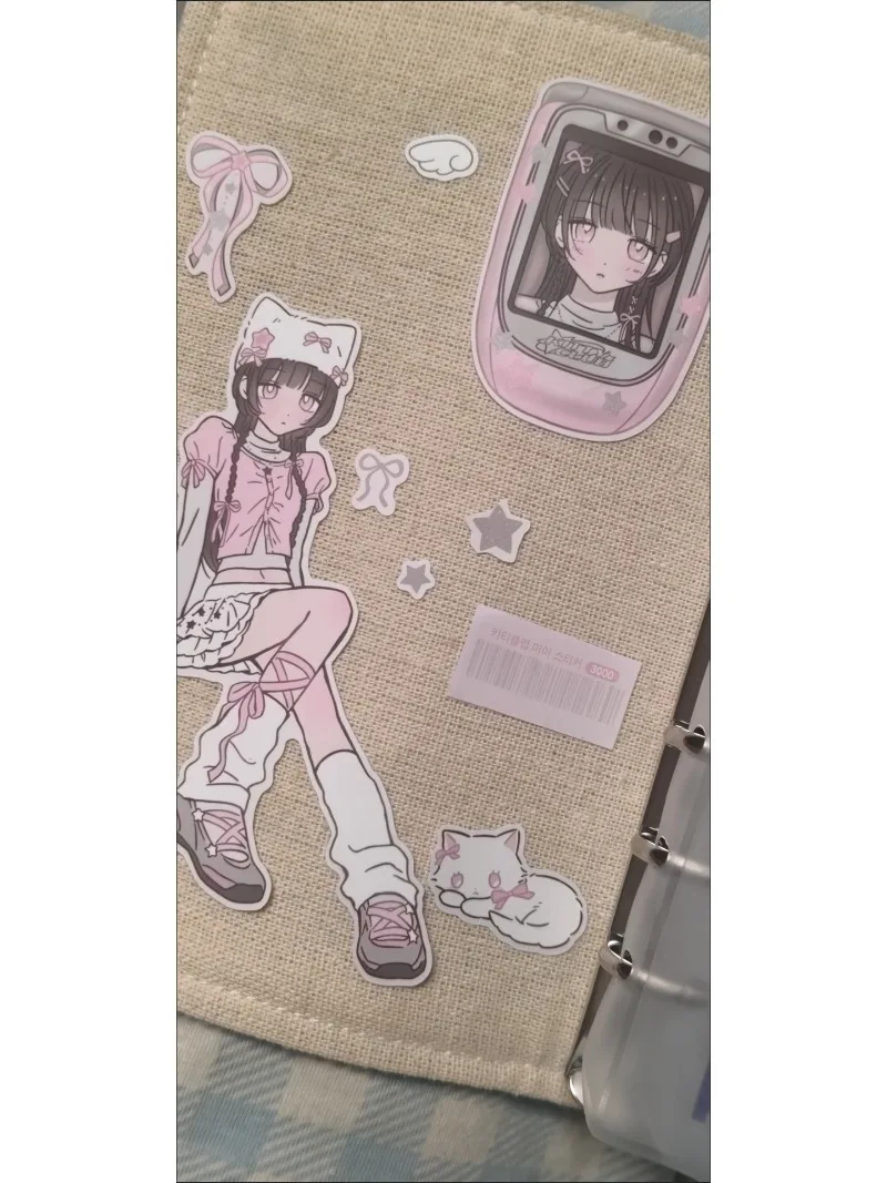 Pegatinas para chicas modernas estilo coreano, personajes dulces - imagen 3