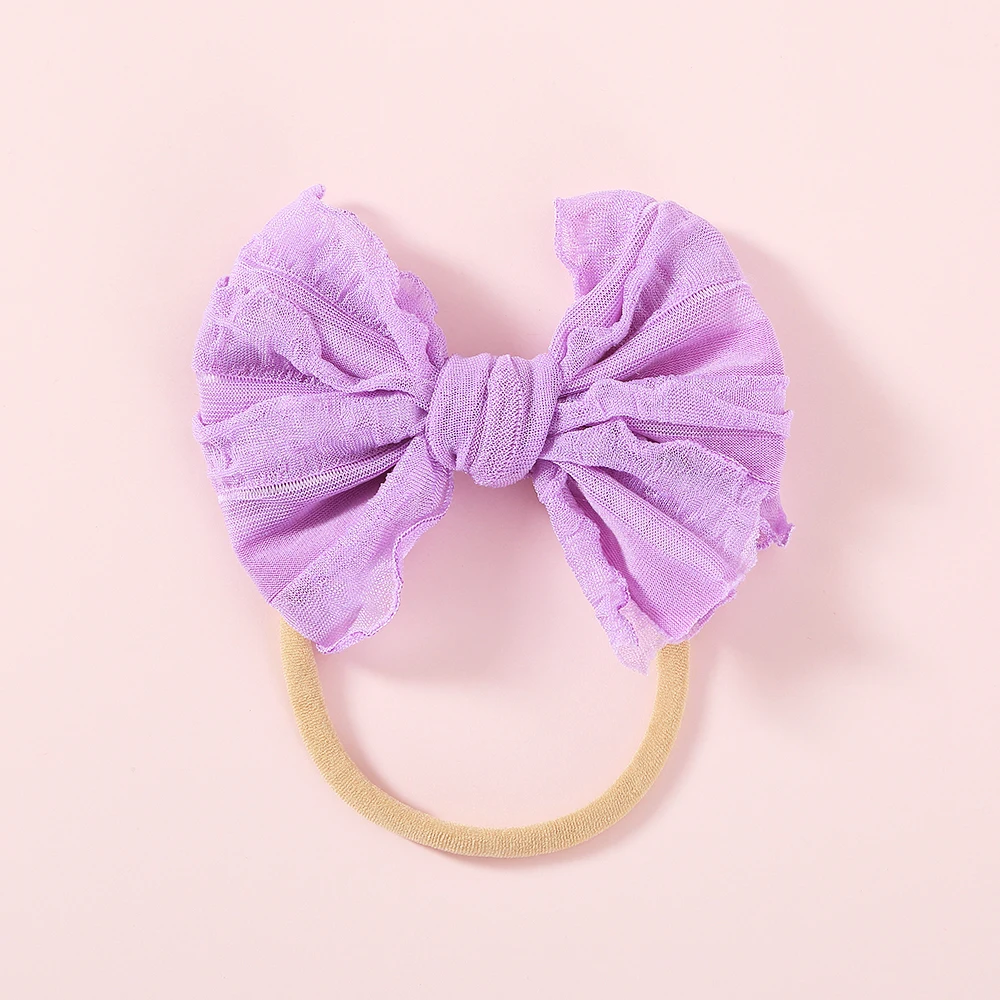 Diadema lazo para bebé y niño - Turbante elástico de nylon suave - imagen 3