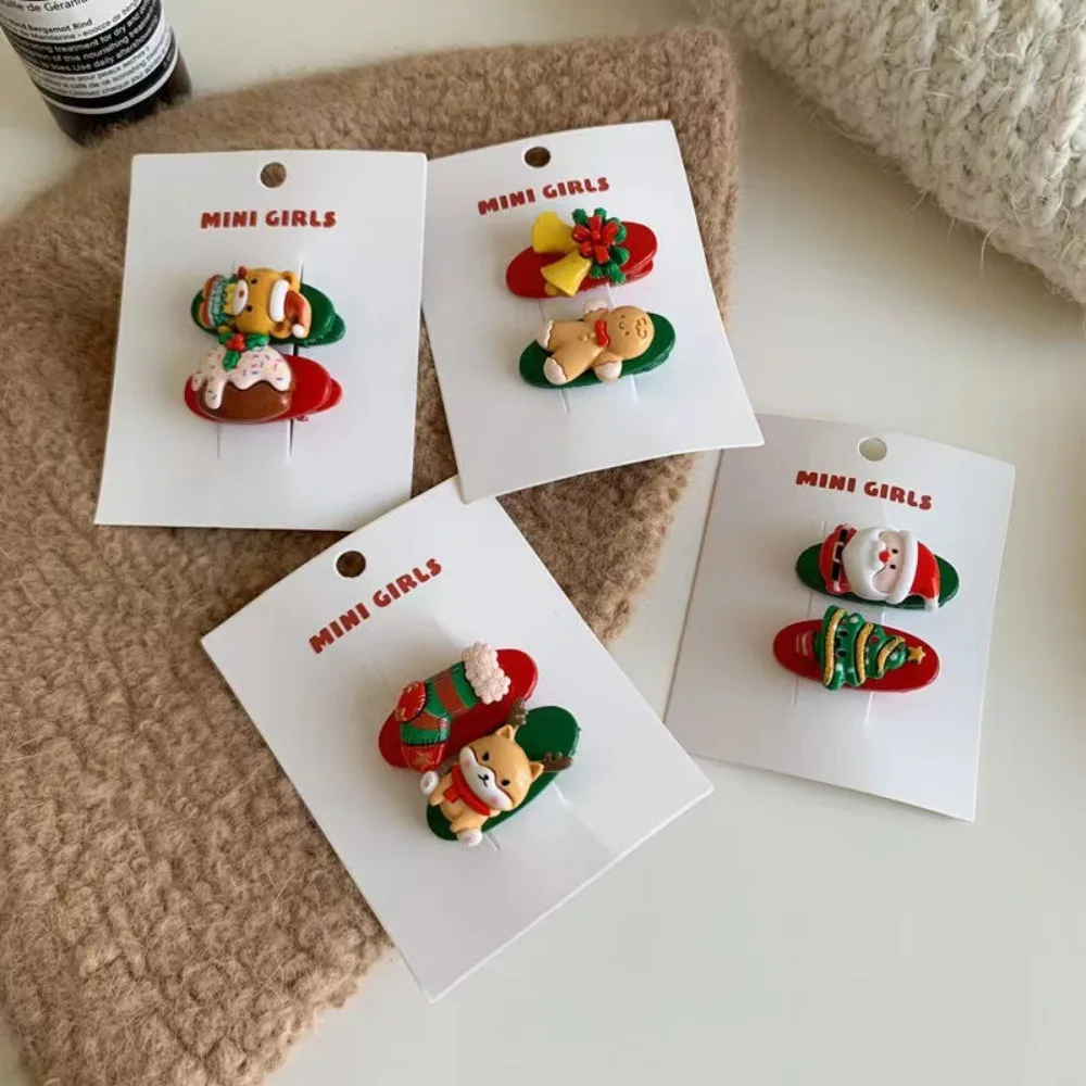 Horquillas infantiles de Navidad para niña – accesorio cabello lateral - imagen 3