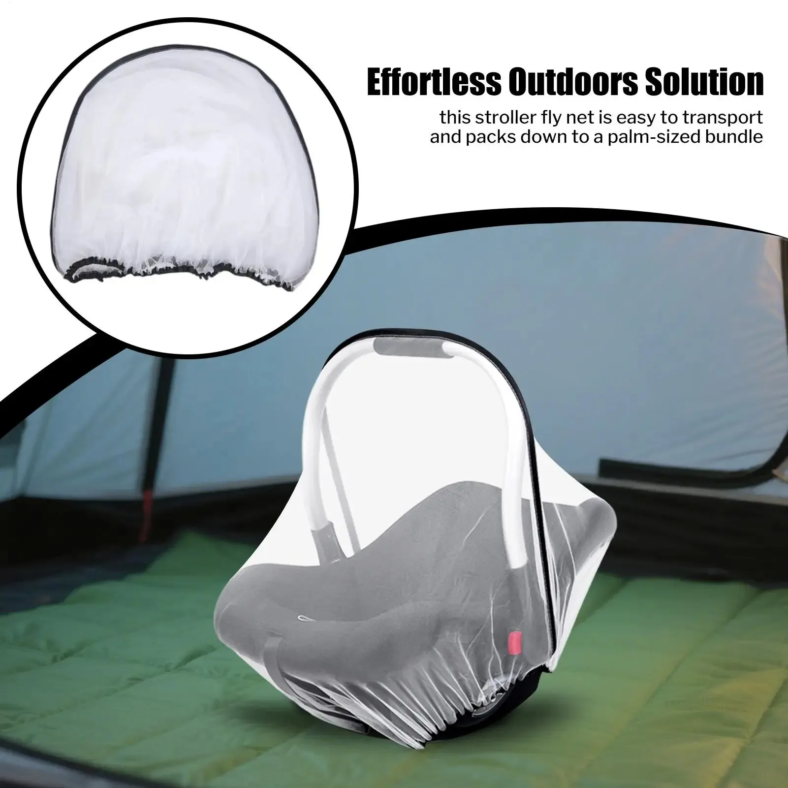 Mosquitera para cochecito de bebé transpirable contra insectos