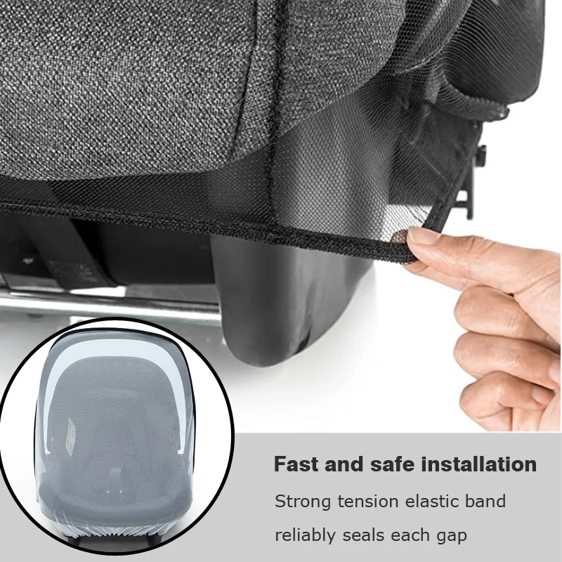 Mosquitera para cochecito de bebé tipo cesta antimosquitos - imagen 3