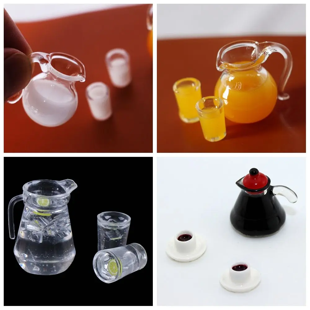 Set de bebidas para muñecas con jarra y taza mini - imagen 4