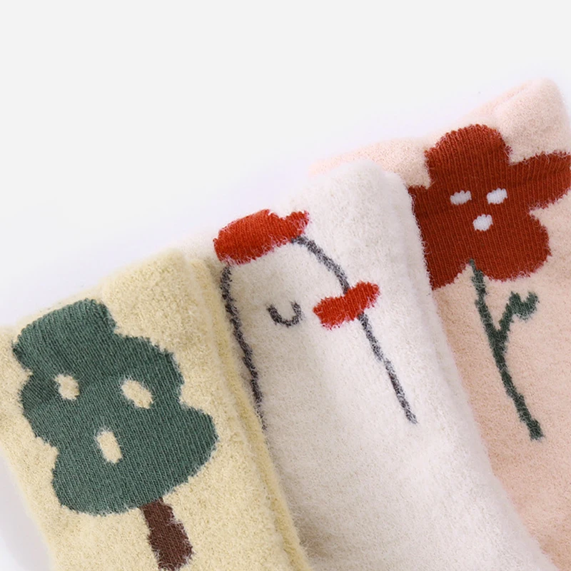 Calcetines de terciopelo suave para bebé - Invierno - imagen 3