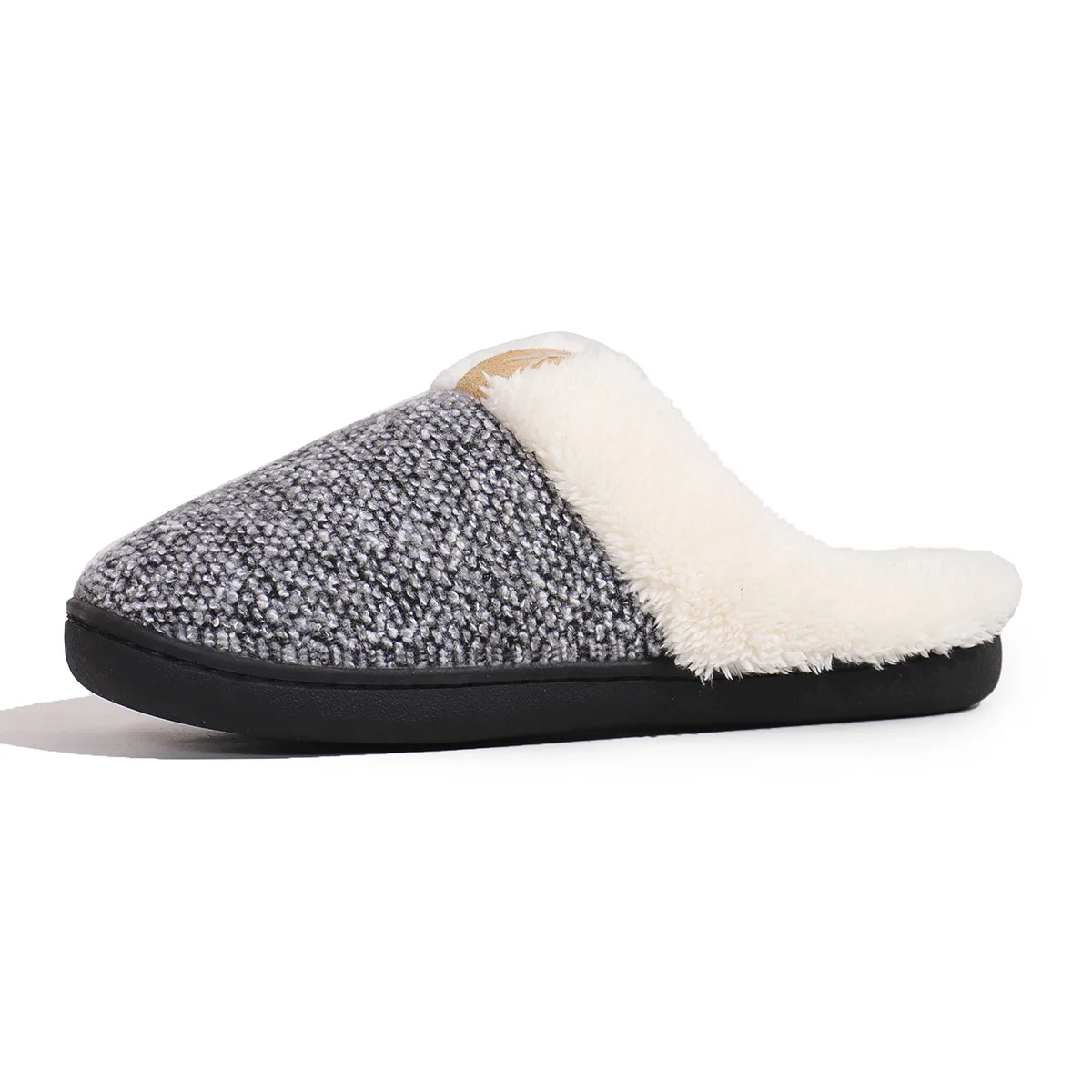 Pantuflas antideslizantes calentitas para niños de piel sintética - imagen 3