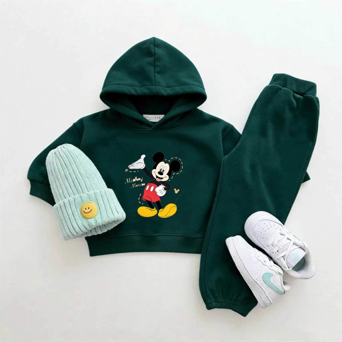 Sudadera con capucha y detalle de Mickey Mouse