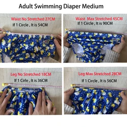 Pañales de natación lavables impermeables para incontinencia adulta