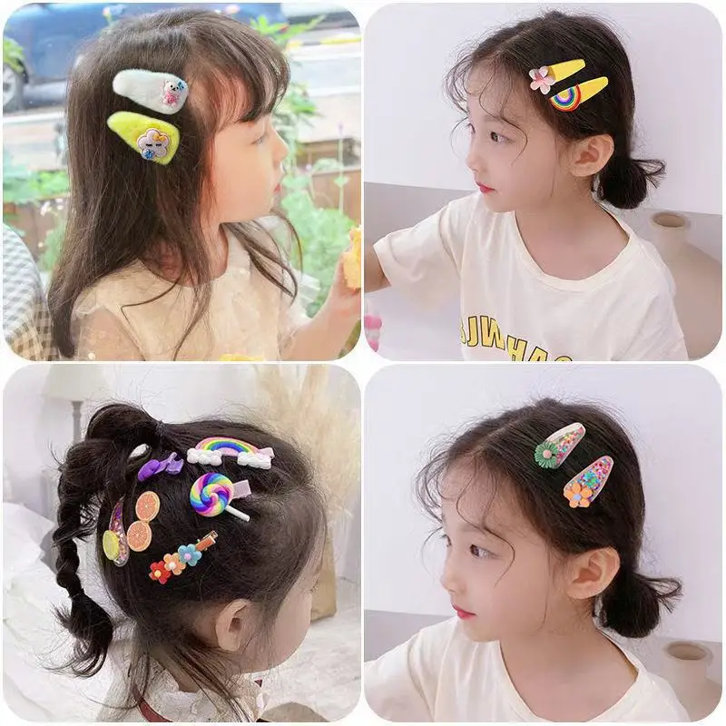 Pinzas para el cabello bebé con flores y frutas – pasadores niñas - imagen 4