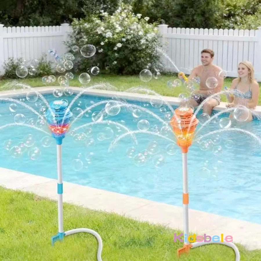 Máquina de burbujas automática con luces LED para niños - imagen 4