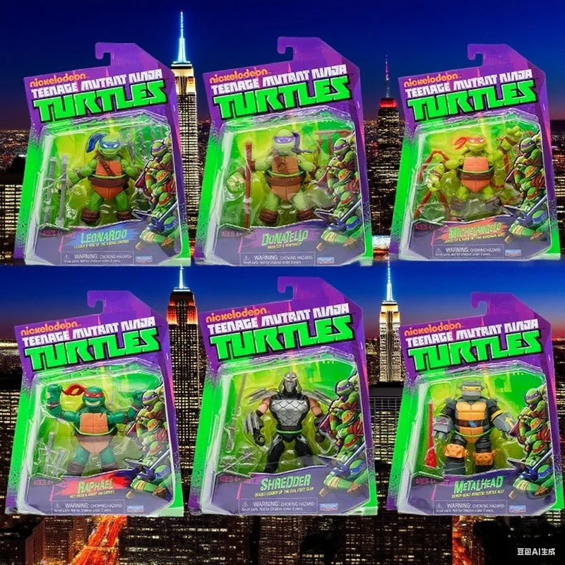 Playmates Tortugas Ninja: figuras coleccionables de PVC TMNT - imagen 5