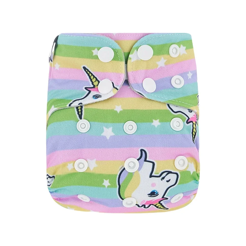 Pañal de tela lavable reutilizable suave transpirable ajustable bebé - imagen 3